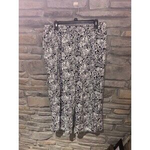 Jones New York 1X Floral pants with elastic band